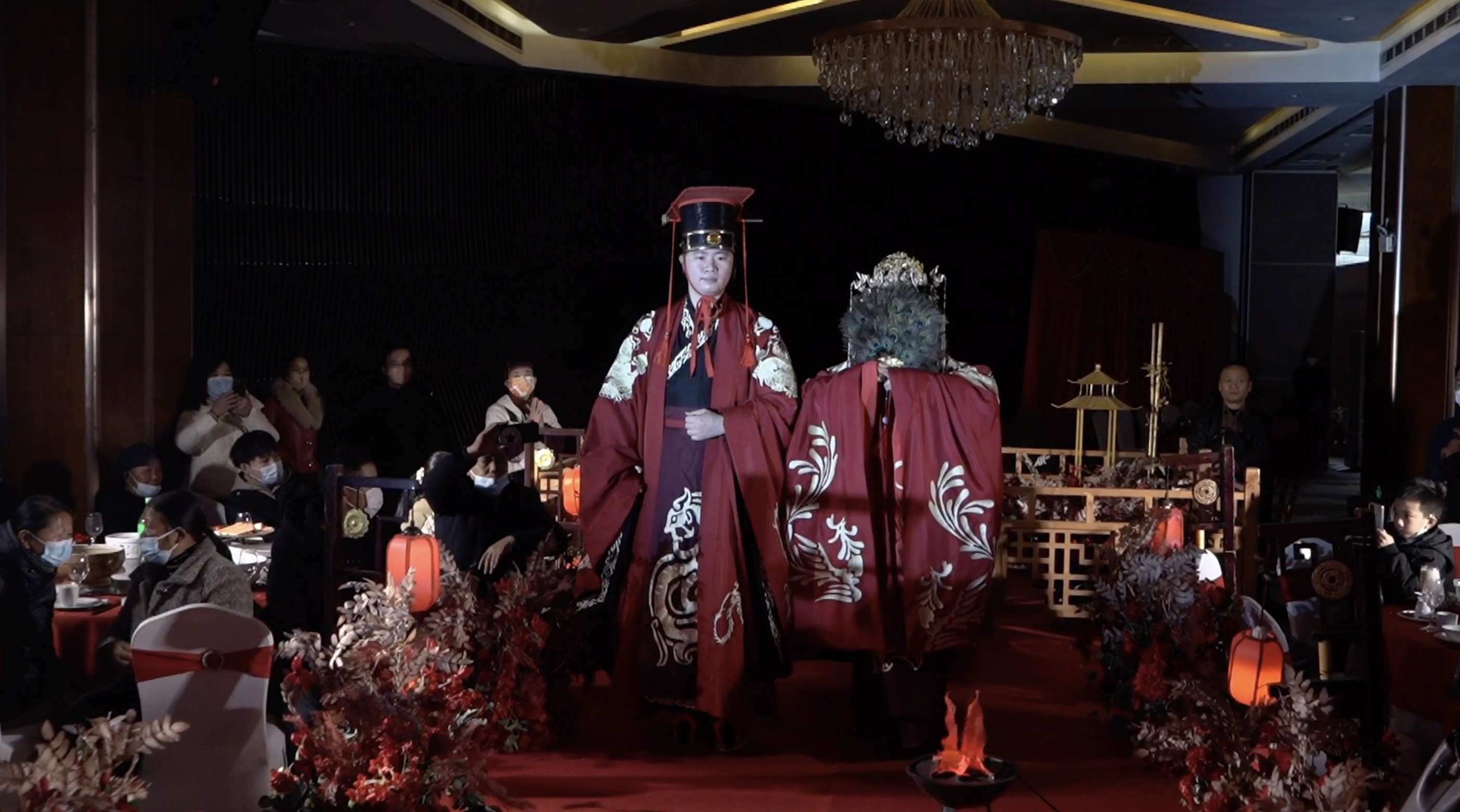 丁女士如期举行的婚礼现场。受访者供图