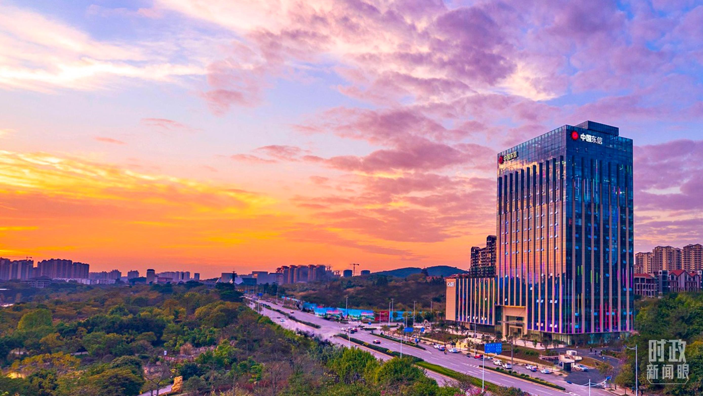 △中国－东盟信息港。（总台央视记者范凯拍摄）