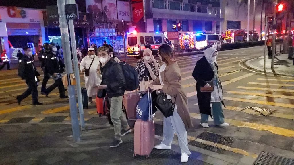 尖沙咀大火(图:星岛头条)