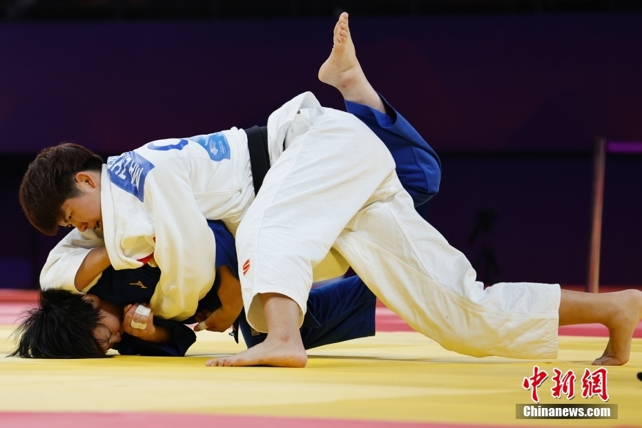 杭州亚运会中国选手马振昭获得柔道女子78公斤级冠军