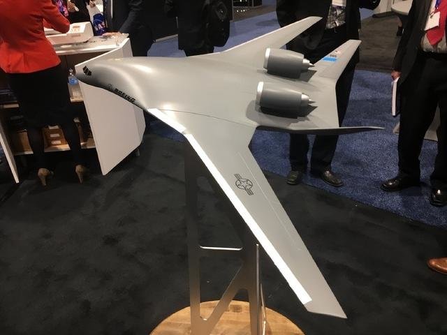 波音公司的翼身融合运输机模型