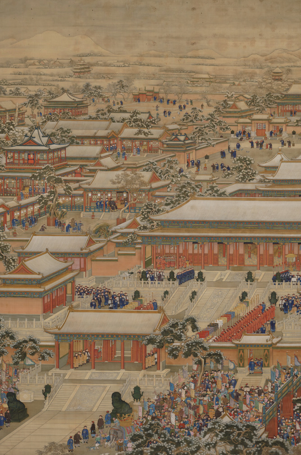 《万国来朝图》轴,清。来源/故宫博物院