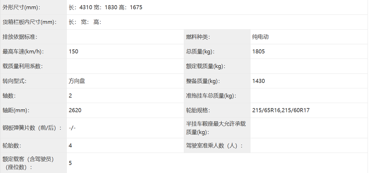 比亚迪电机参数图片