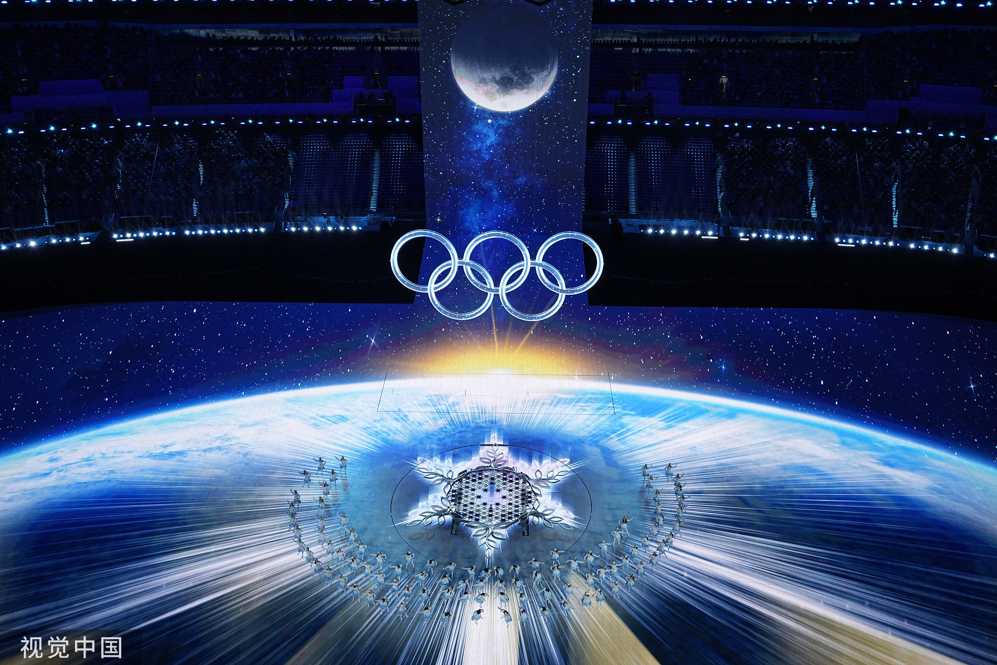 一年前北京冬奥会盛大开幕。本文图片 CFP