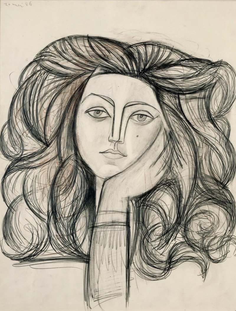 毕加索，《Portrait of Fran&ccedil;oise, May 20, 1946》