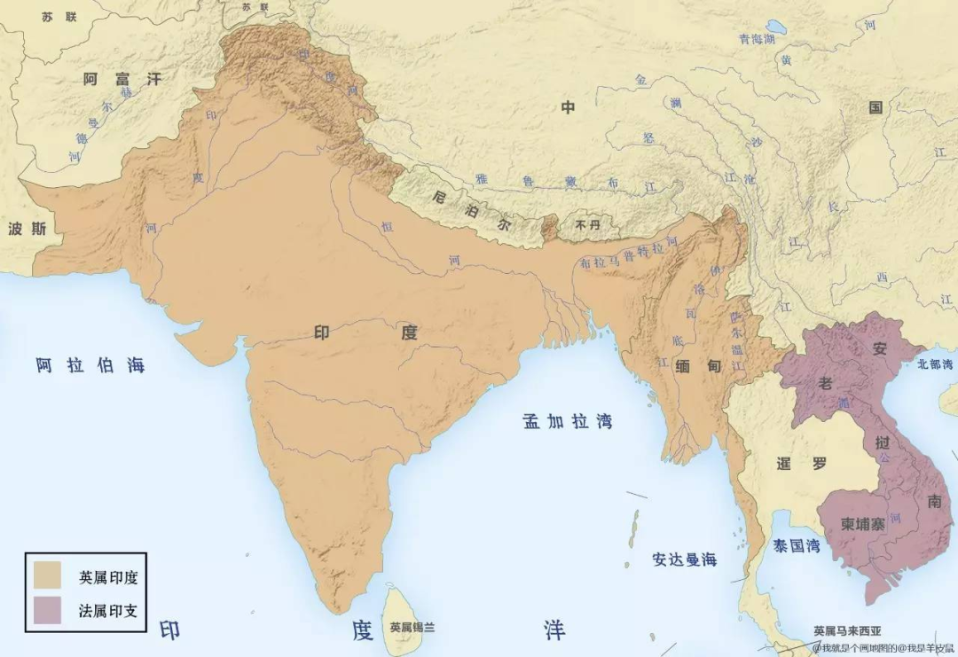 ▲英属印度版图
