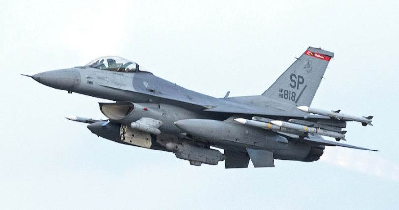 F-16战机。（图片来自台媒）