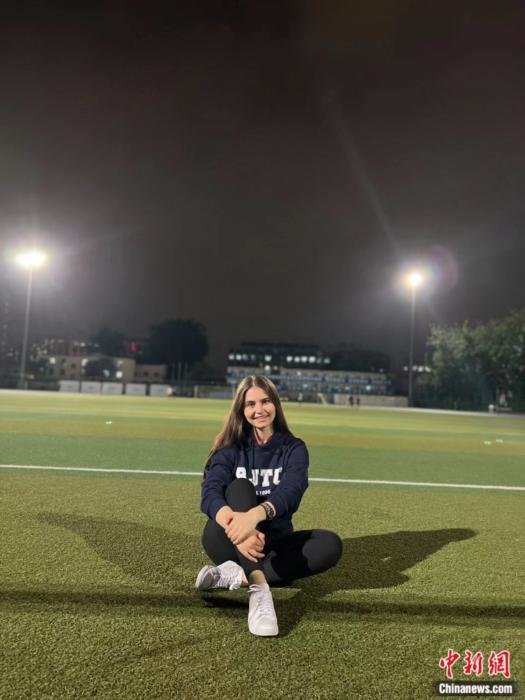 伊丽娜在北京交通大学。受访者供图