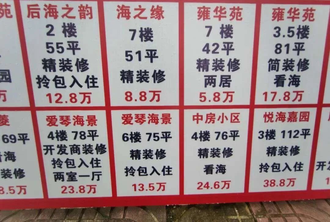 银滩二手房广告