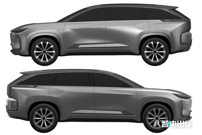 丰田bZ Large SUV曝光尺寸超汉兰达 PK理想L8-图4