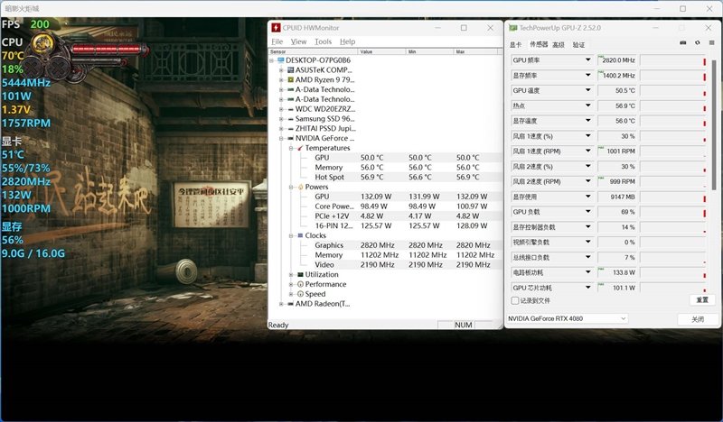 高颜值+顶级做工!铭瑄RTX 4080 iCraft OC16G瑷珈显卡评测:三风扇稳压71℃