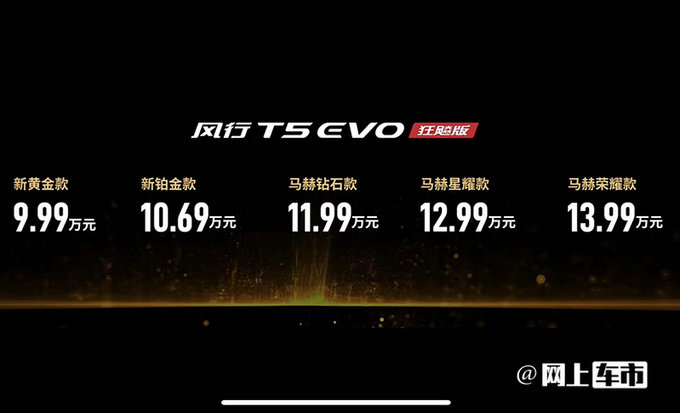 省4000元买新款东风风行新T5 EVO售9.99-13.99万-图4