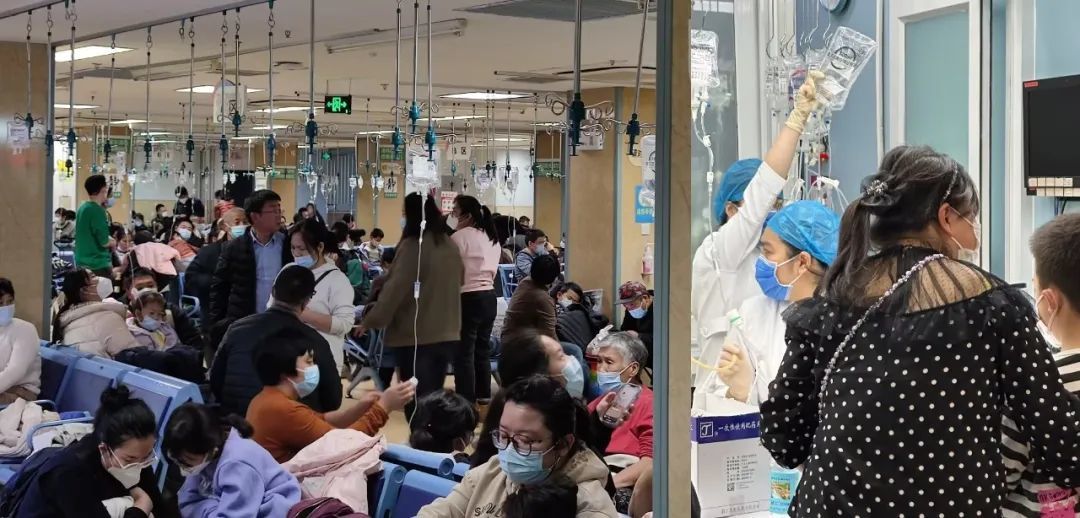 今日下午 4 点左右，室外 0 摄氏度，一家社区服务中心门前停车位（左）、内部通道（右）都较为空旷，图源：实拍