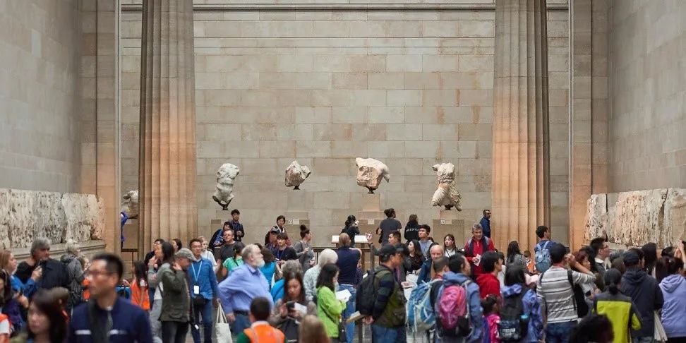 帕特农神庙石雕展示图 图源：大英博物馆官网