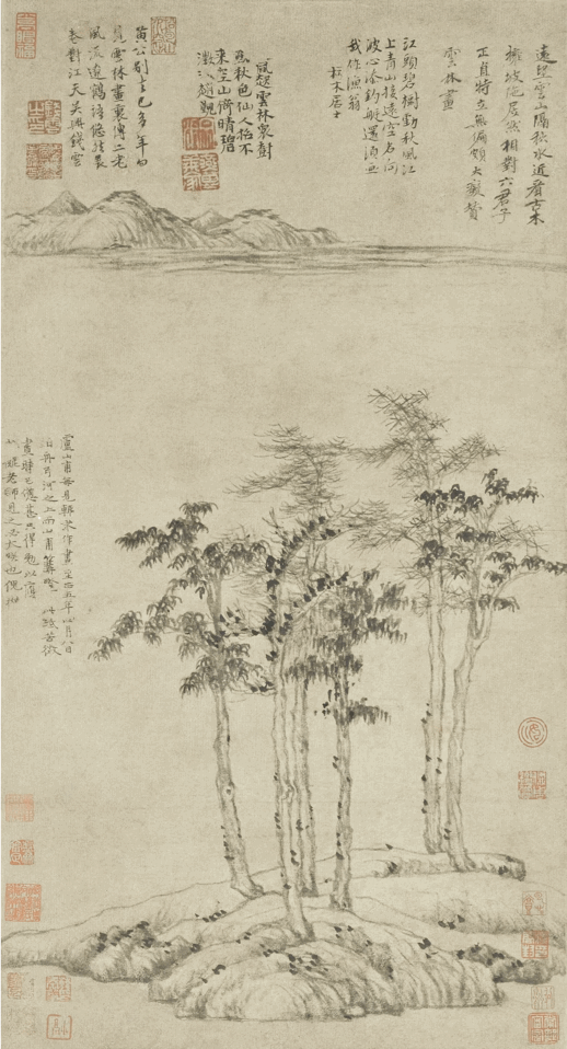 从倪瓒《六君子图》到风景照的变化过程