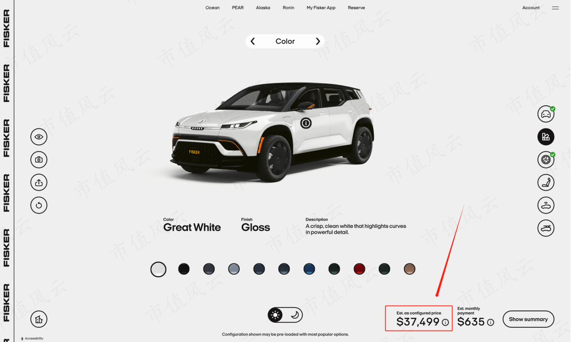 (来源:Fisker官网)