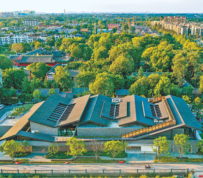 成都青白江区城厢天府文化古镇。白桂斌摄（人民视觉）