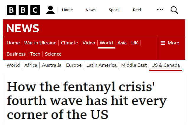 英国广播公司（BBC）报道截图