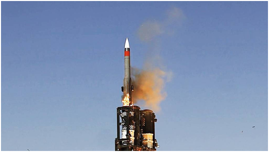 以色列“闪电-MX”（又称“巴拉克-MX”）防空导弹 资料图 图源：外媒
