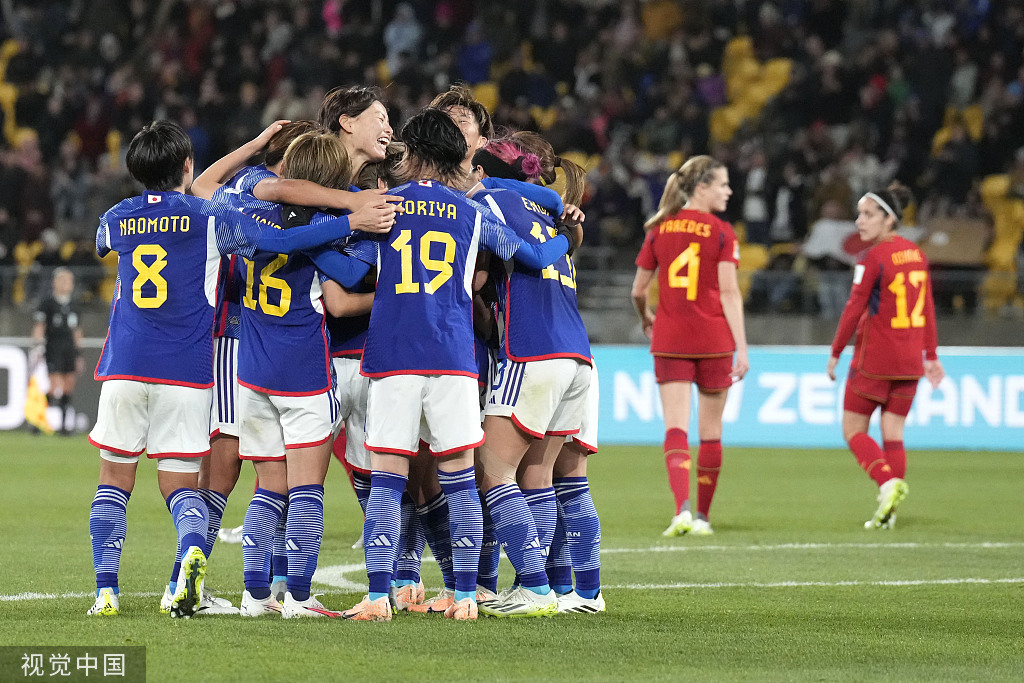 日本队4-0大胜西班牙。