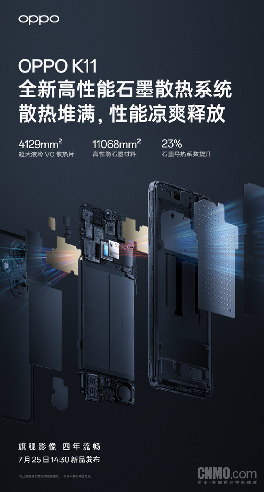 OPPO K11散热