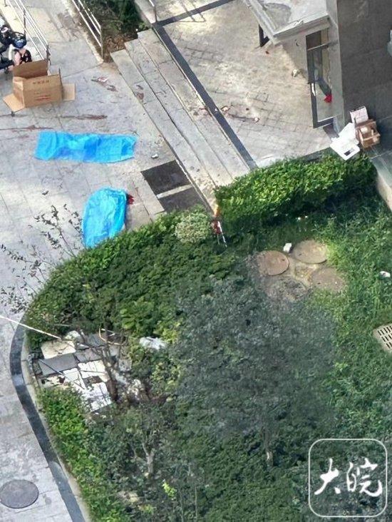  青岛一小区疑似3人坠楼后2人当场身亡（图片来自网络）