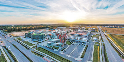 位于白俄罗斯首都明斯克郊区的中白工业园。中白工业园供图（新华社发）