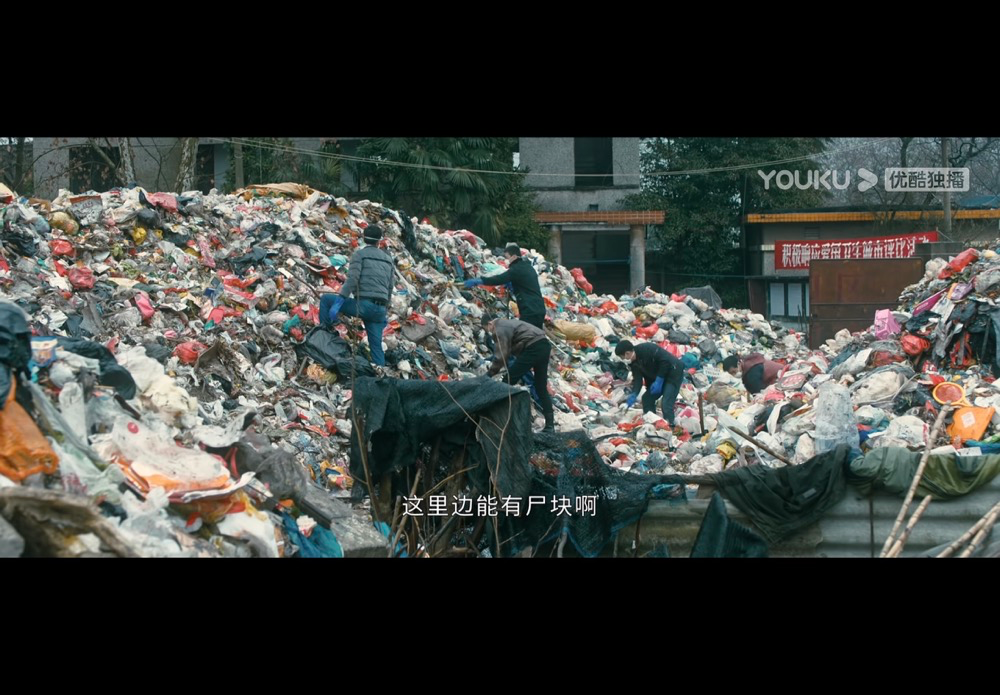 （如山的垃圾，据说剧组布景是真的找了个垃圾场，演员们在臭气熏天的环境里演了好几天）