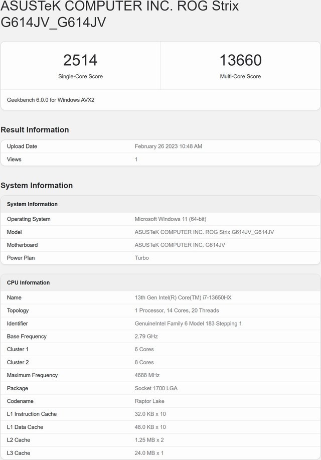 i7 13650HX性能有多强?实测给你答案
