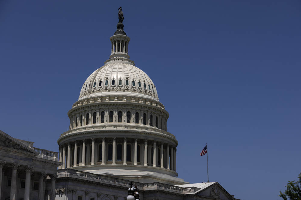 这是5月31日在美国华盛顿拍摄的国会大厦。新华社发（亚伦摄）
