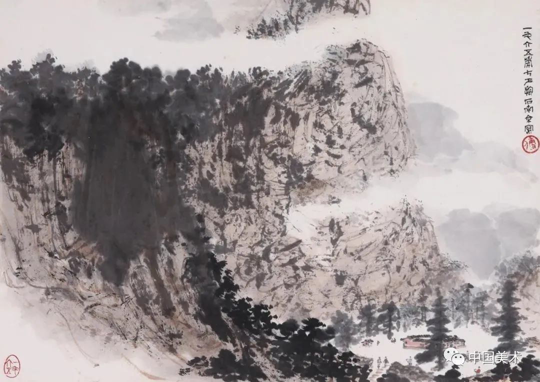 傅抱石 山水畫 傅抱石山水装饰画1_图品汇