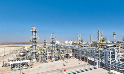 哈法亚天然气处理厂项目一景。邓 芸摄