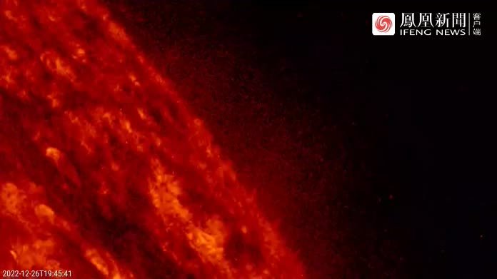 红色太阳，百看不厌的美，很是壮观