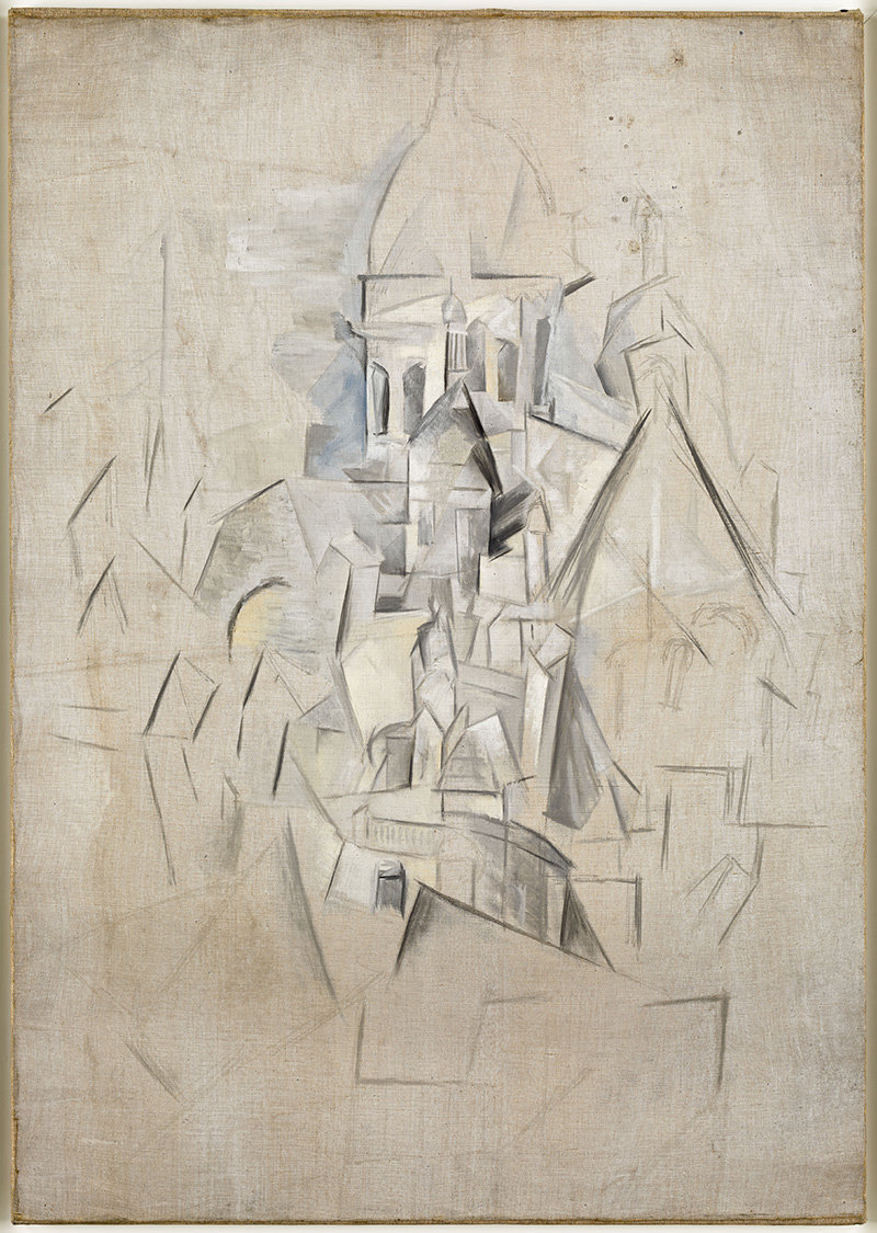毕加索，《圣心堂》，1909年冬-1910年