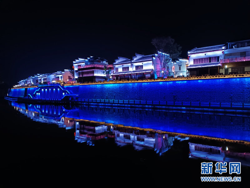 赞美新安江的夜景图片