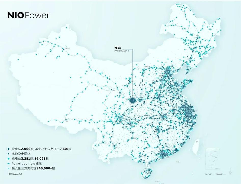 蔚來晉中城市群高速換電網絡正式打通