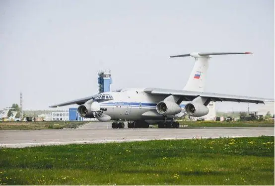 俄軍裝備的伊爾-76MD-90A運輸機。