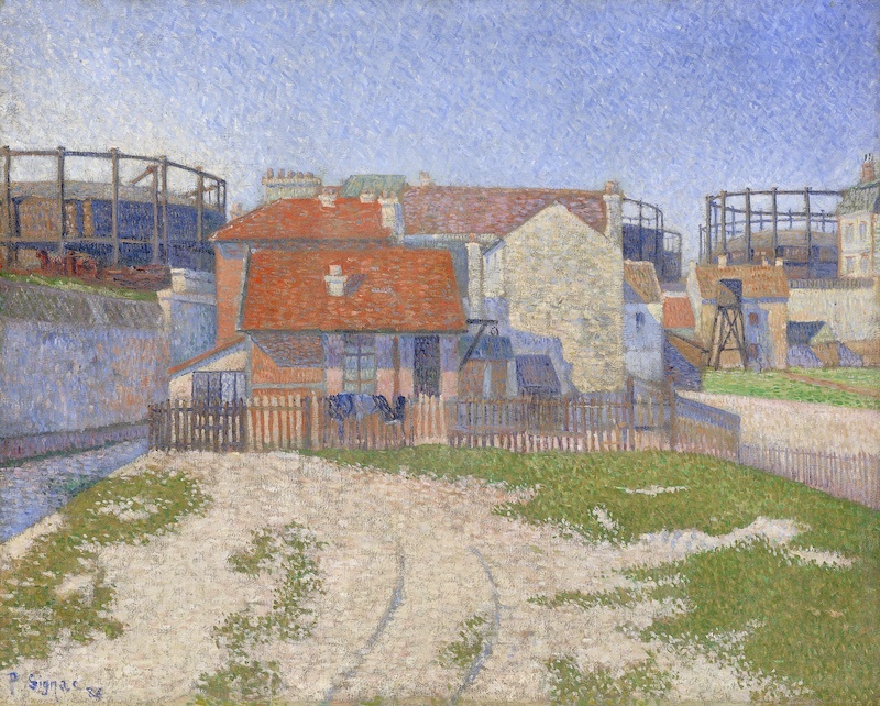 西涅克，《克里希的儲氣場》，1886，墨爾本維多利亞國家美術館