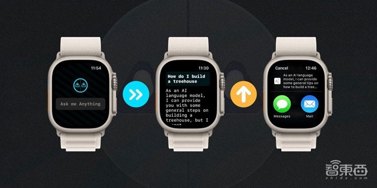ChatGPT登上Apple Watch！口述问题就能收到AI答复