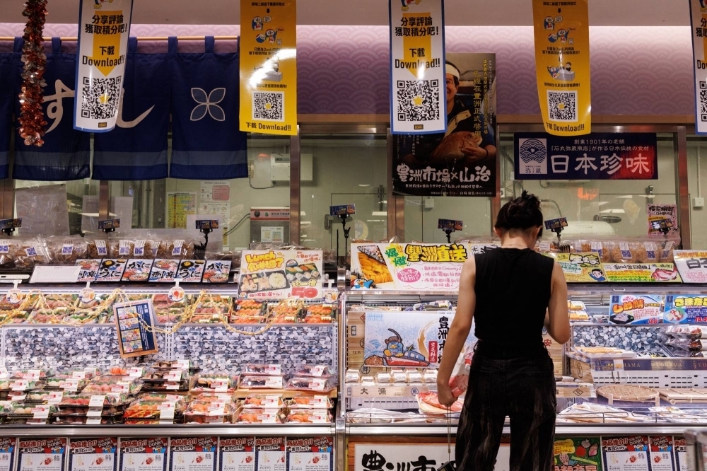 今年7月，香港一处日本海鲜产品售卖点 图自日媒