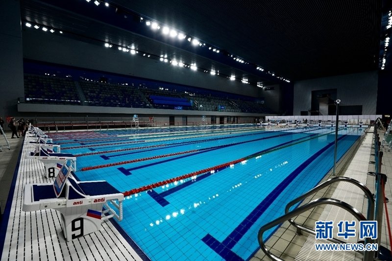 图为东安湖体育公园游泳跳水馆。新华网 张可凡 摄