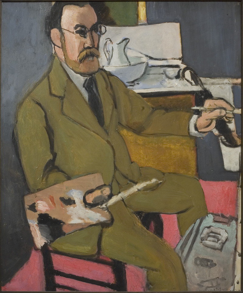 亨利&middot;马蒂斯，《自画像》，1918年1月1日-16日于尼斯市，布面油彩，65.5 &times; 54.3 cm。玛丽&middot;马蒂斯捐赠国家，奥赛博物馆，巴黎， 存放于法国北方省省立马蒂斯美术馆，勒卡托-康布雷齐，1978年，Inv. RF 1978-33。图片由法国北方省省立马蒂斯美术馆提供(DR)。