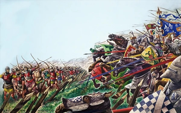阿金库尔战役（1415年）是英法百年战争中英国一次重要的以少胜多战役 图自：社交媒体