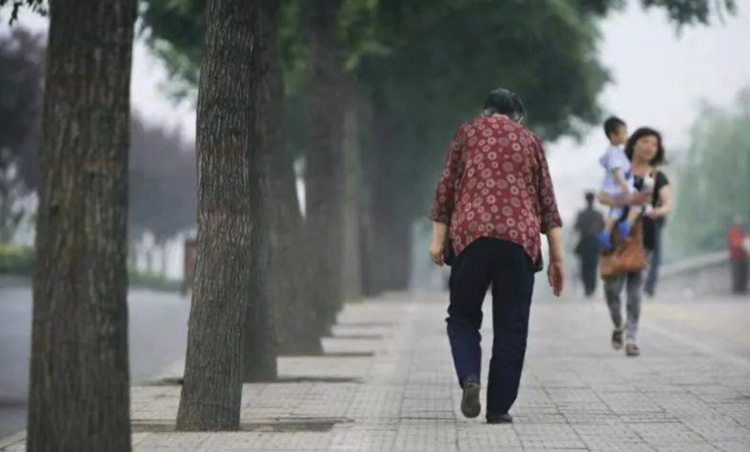 张大勇母亲的背影 图源:澎湃新闻