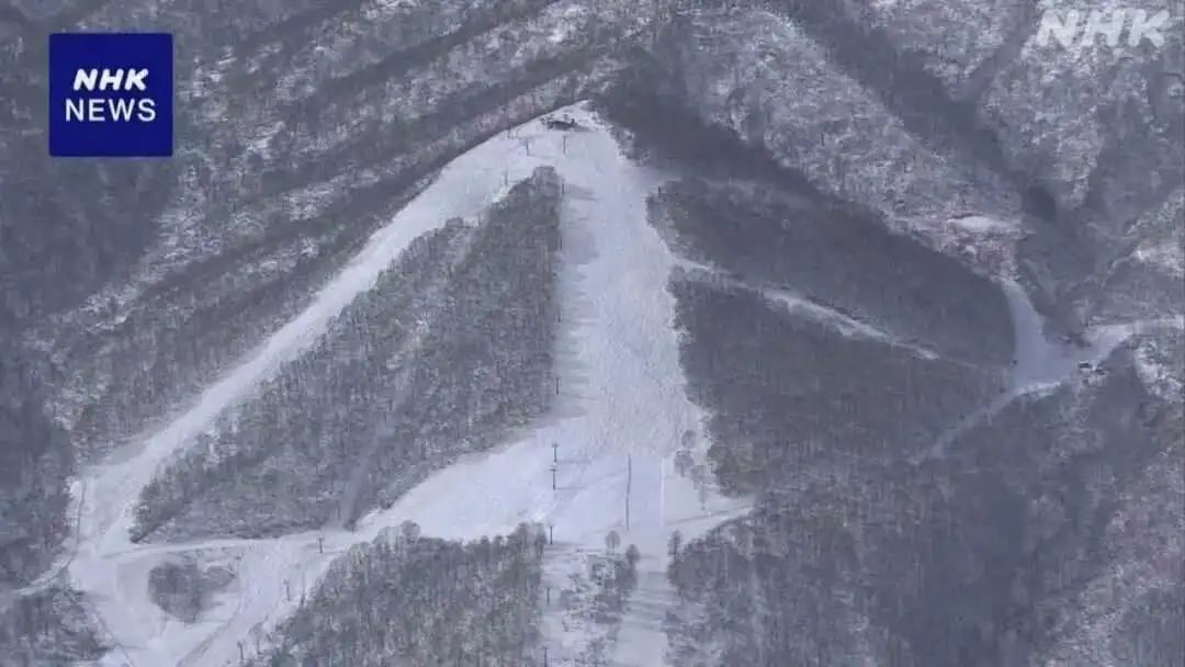 事发滑雪场|图源：日本广播协会NHK报道配图