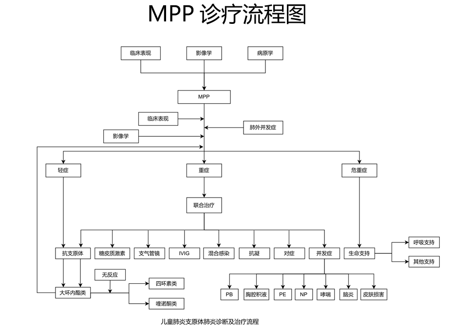 來源：《兒童肺炎支原體肺炎診療指南（2023年版）》