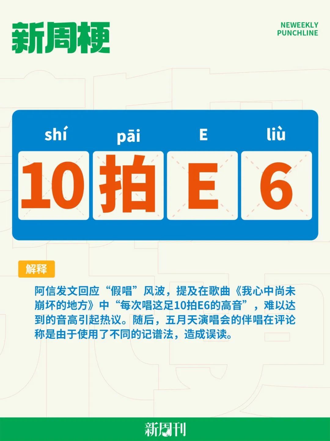 “10拍E6”也成为了网络热梗。（图/新周刊）