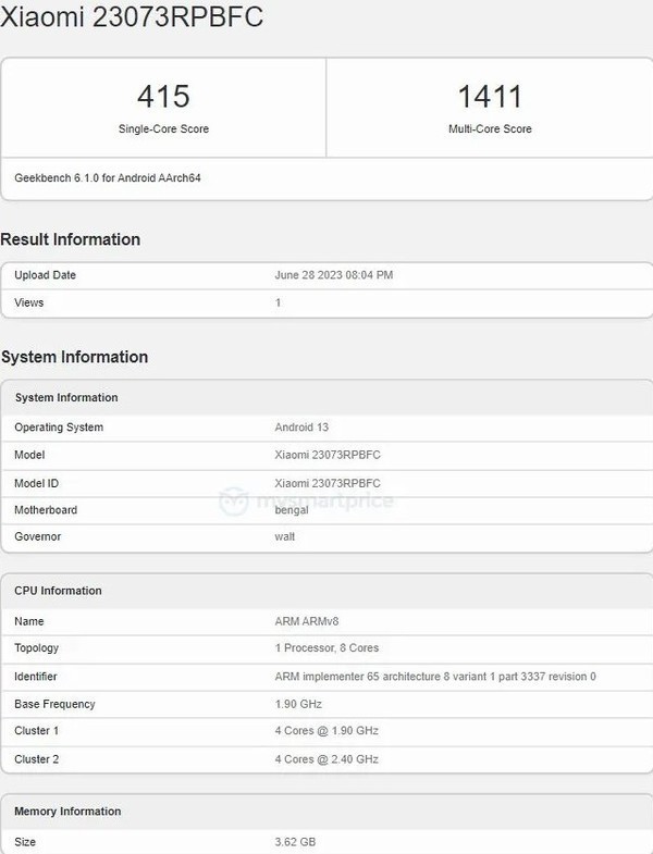 Redmi Pad 2平板跑分曝光 下月发布