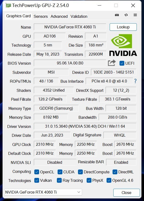 微星RTX 4060 Ti魔龙评测 极致 冷·静
