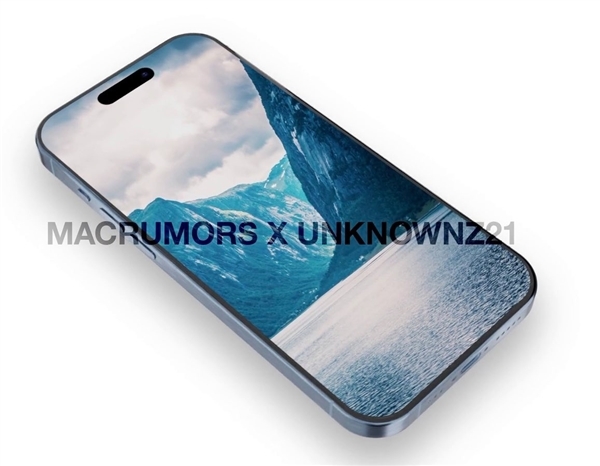 iPhone 15 Pro最新渲染图:类似远峰蓝配色、钛合金边框